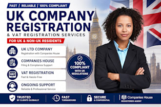 do UK company registration, ltd formation and vat setup