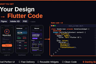 convert figma, xd or PSD design to pixel perfect flutterui