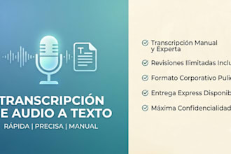 transcribire lo que necesites