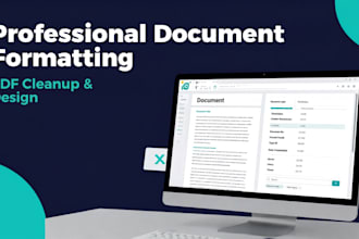 format and clean your documents and PDF files