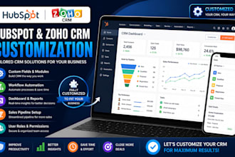 customize your hubspot or zoho CRM to fit your business needs