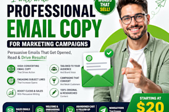 write professional email copy for marketing campaigns