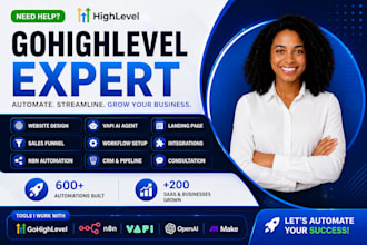 gohighlevel expert, go highlevel website funnel n8n automation vapi ai agent