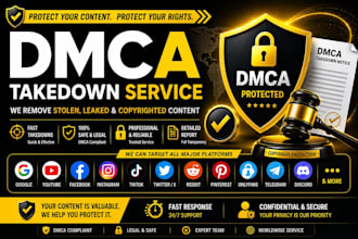 send legal dmca notices to remove infringing content online