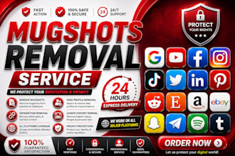 remove mugshots, erase bad articles, delete negative links search results google
