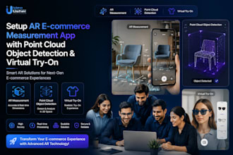 setup ar  ecommerce measurement app,point cloud object detection,virtual try on