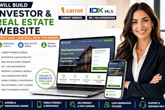 build investor website carrot website real estate agent idx mls realtors website