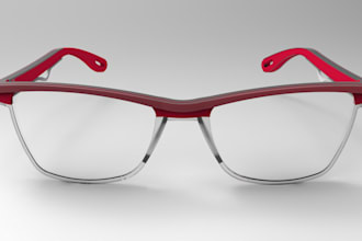design custom 3d eyewear, sunglasses, optical frame cad stl for 3d printing