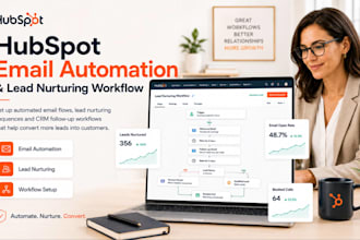 setup hubspot email automation and lead nurturing workflow