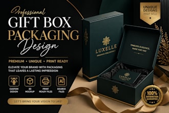 design custom gift box packaging for your brand