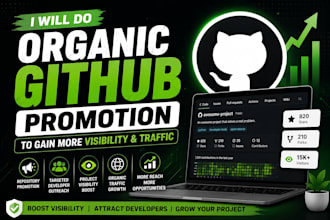 do github organic promotion and promote repository to gain more fork stars