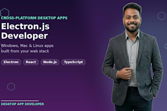 develop a cross platform desktop application with electron