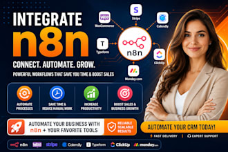 integrate n8n woocommerce stripe calendly typeform clickup mondaycom