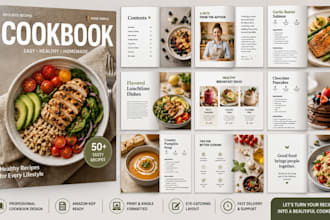 cookbook writer healthy vegan keto recipe book layout design cookbook formatting