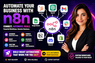 do n8n hubspot openai gmail google sheets slack notion discord shopify