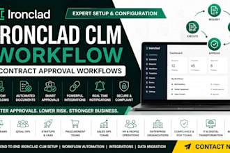set up and configure your ironclad clm workflow contract approval workflows