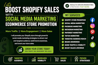 boost shopify sales with social media marketing ecommerce store promotion