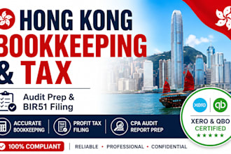 do hong kong bookkeeping, profit tax filing, and CPA audit report prep