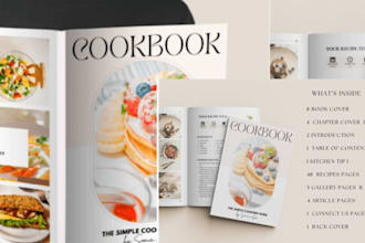 design modern canva ebooks, workbooks, journals and PDF templates
