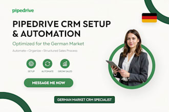 ich optimiere ihr pipedrive CRM nach deutschem vertriebsprozess dsgvo konform