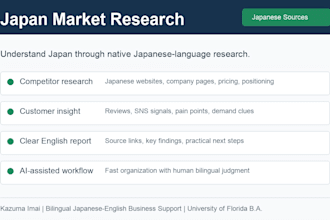 conduct japan market research using japanese sources