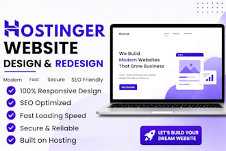 design redesign hostinger website hostinger business website SEO landing page