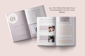 design editable canva worksheet templates for your business or course