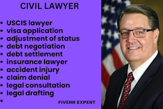 be your immigration lawyer for green card, uscis, visa, asylum and citizenship