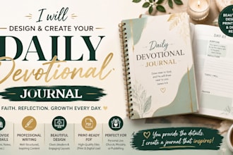 canva daily devotional journal and prayer journal