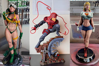 3d print and paint anime figure model action figure miniature resin 3d printing