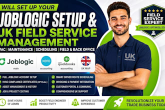 joblogic setup UK field service hvac crm job management scheduling maintenance
