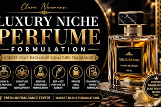 formulate luxury niche perfume and signature fragrance
