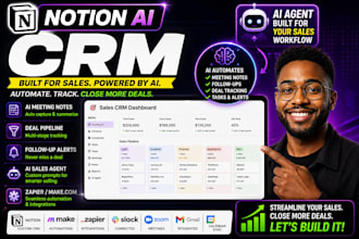 build notion ai crm automated meeting note deal tracking ai agent sales workflow