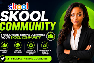 setup skool community skool course creation skool community manager for coaches