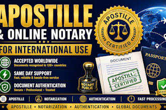 apostille and notarize document for international use