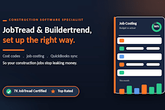 set up jobtread or buildertrend with quickbooks job costing and cost codes