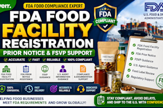 do fda food facility registration prior notice and fsvp support