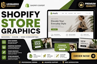 create shopify hero banners and ecommerce store graphics