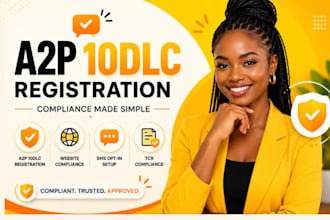 fix a2p 10dlc registration and website tcr compliance