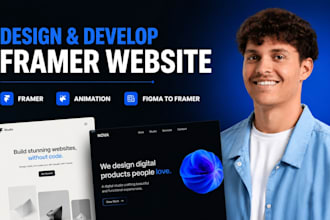 design and develop framer website with animation or convert figma to framer