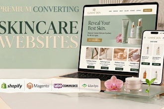 design beauty website spa website cosmetic skincare banner store and marketing
