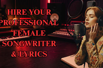 professional write your custom song with song lyrics for you