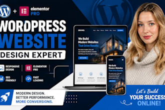 design wordpress website worpress website redesgn elementor pro business website