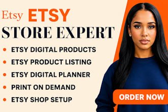 design etsy digital product etsy shop etsy seo etsy shop setup for etsy sales