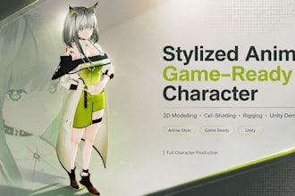 create a game ready 3d character with rig