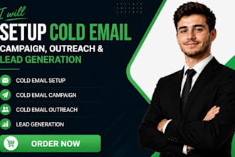 setup cold email, cold email campaign, cold email outreach email lead generation