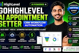 setup gohighlevel ai appointment setter, crm workflow automation ai sales agent