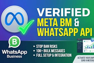 setup verified meta bm and whatsapp business api for bulk messaging