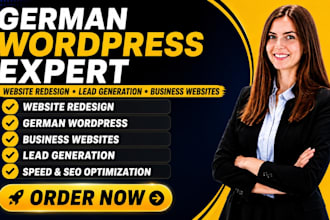 rebuild german wordpress website redesign business website for more leads