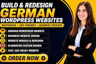 build rebuild german wordpress website redesign  wordpress business website